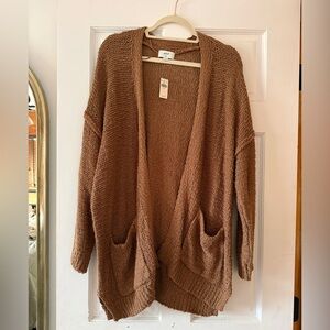 Aerie Brown Cardigan